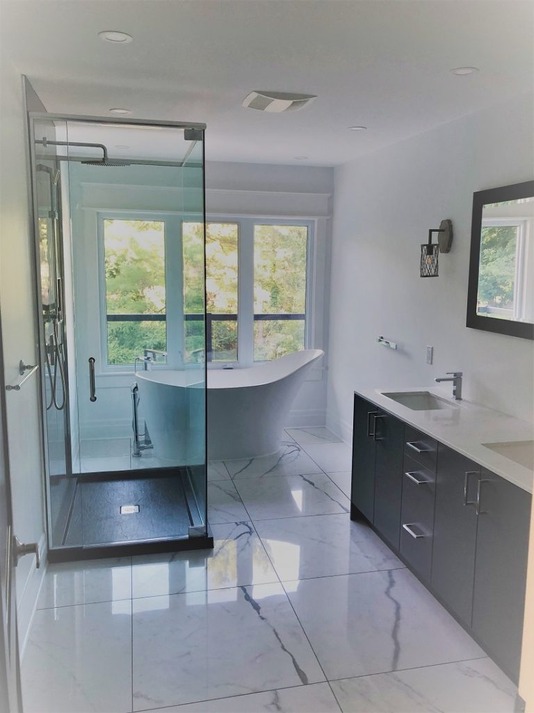 bathroom glass shower